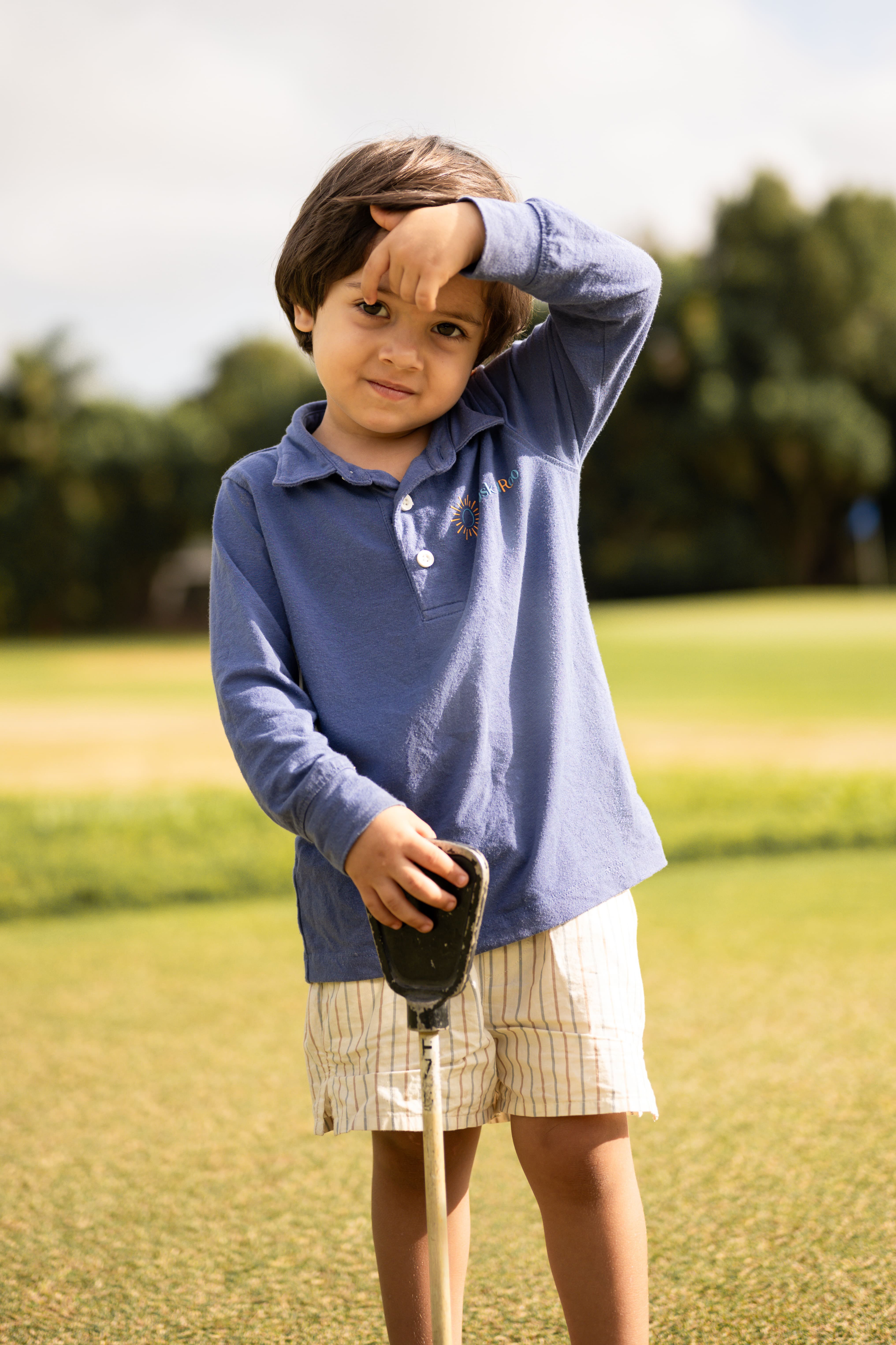 Classic Kids Long Sleeve Polo UPF50+