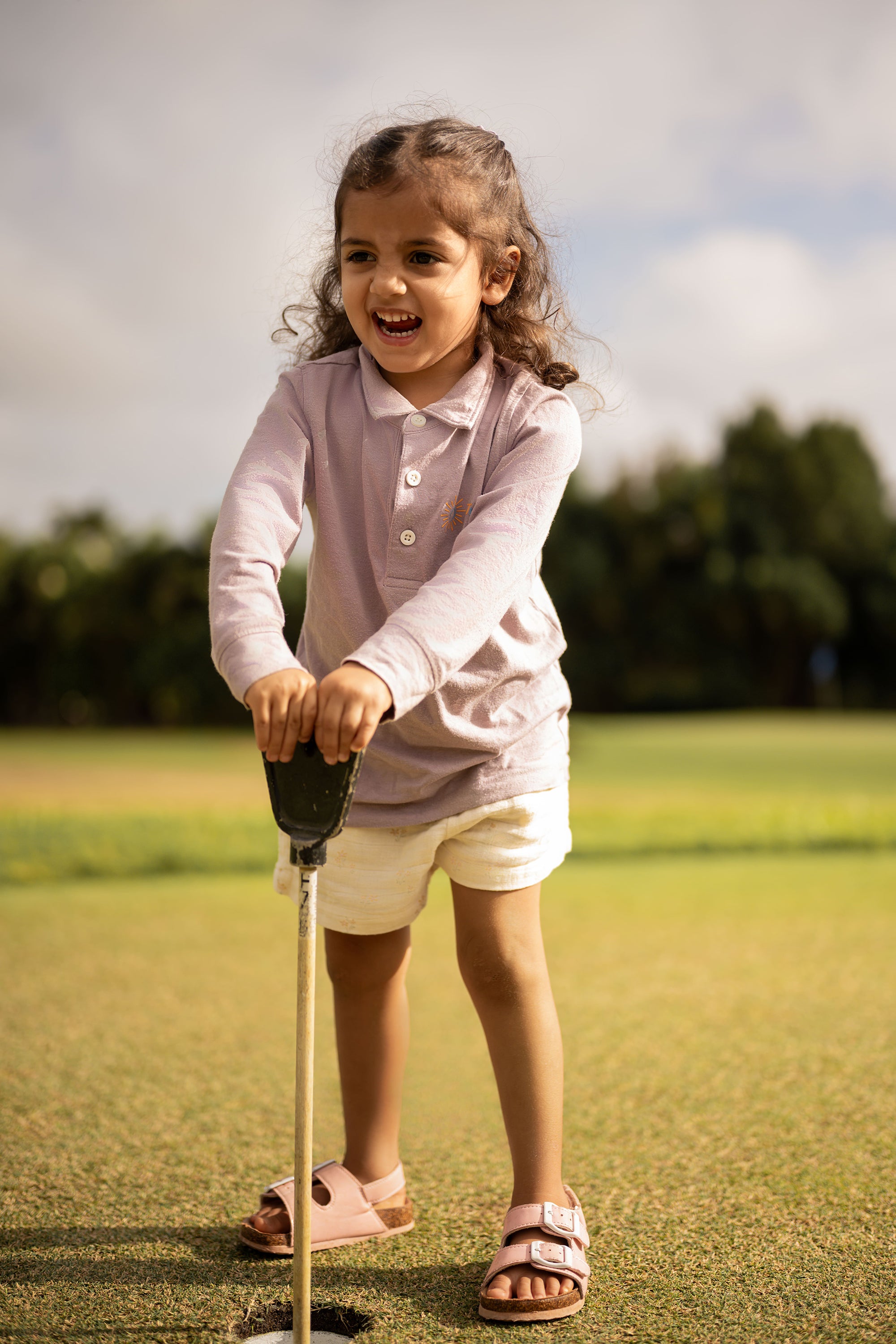 Classic Kids Long Sleeve Polo UPF50+