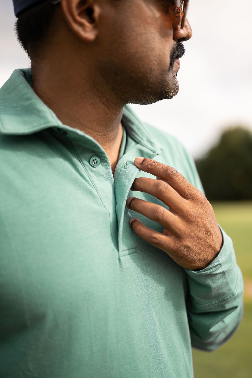 Classic Men Long Sleeve Polo UPF50+