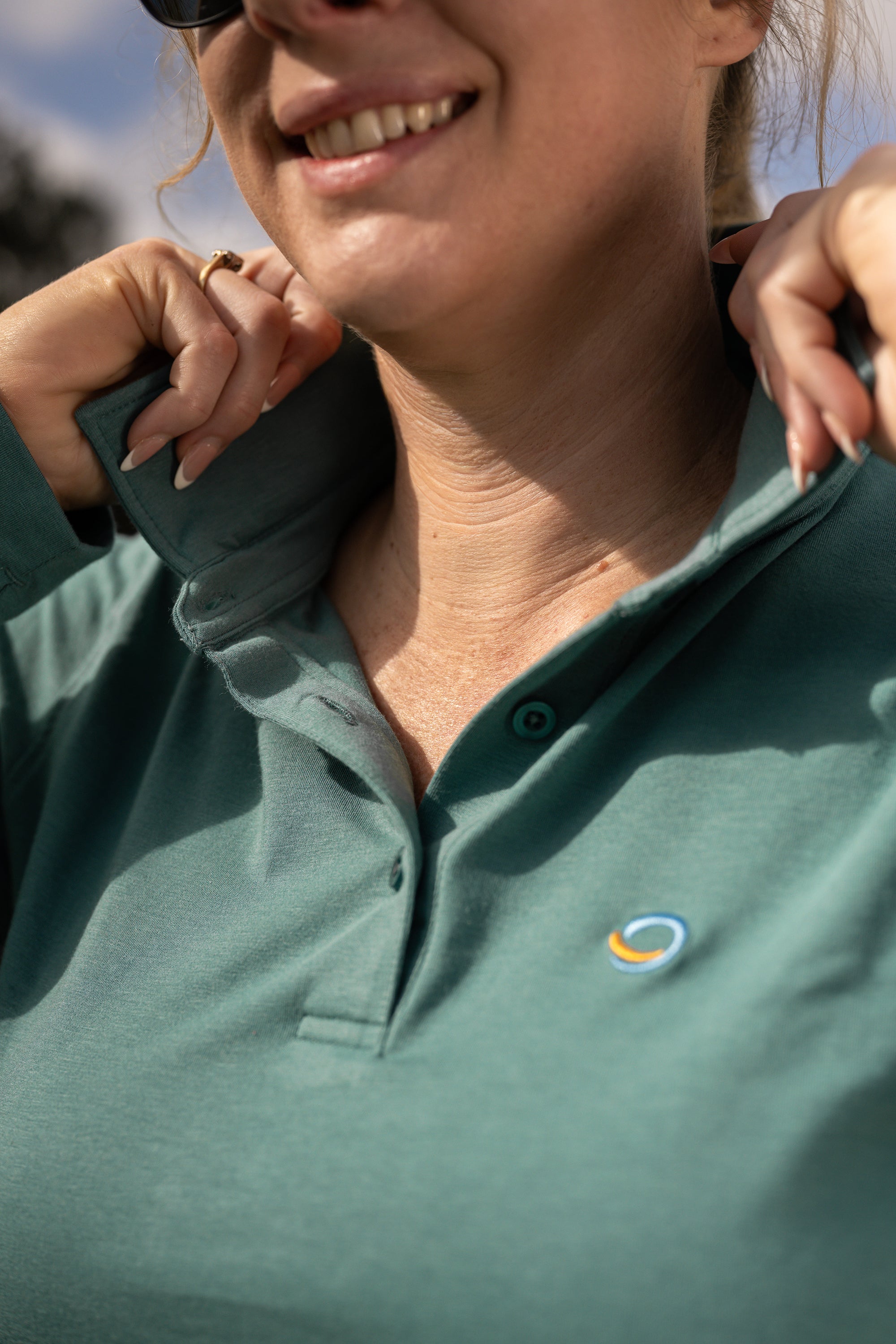 Classic Women Long Sleeve Polo UPF50+