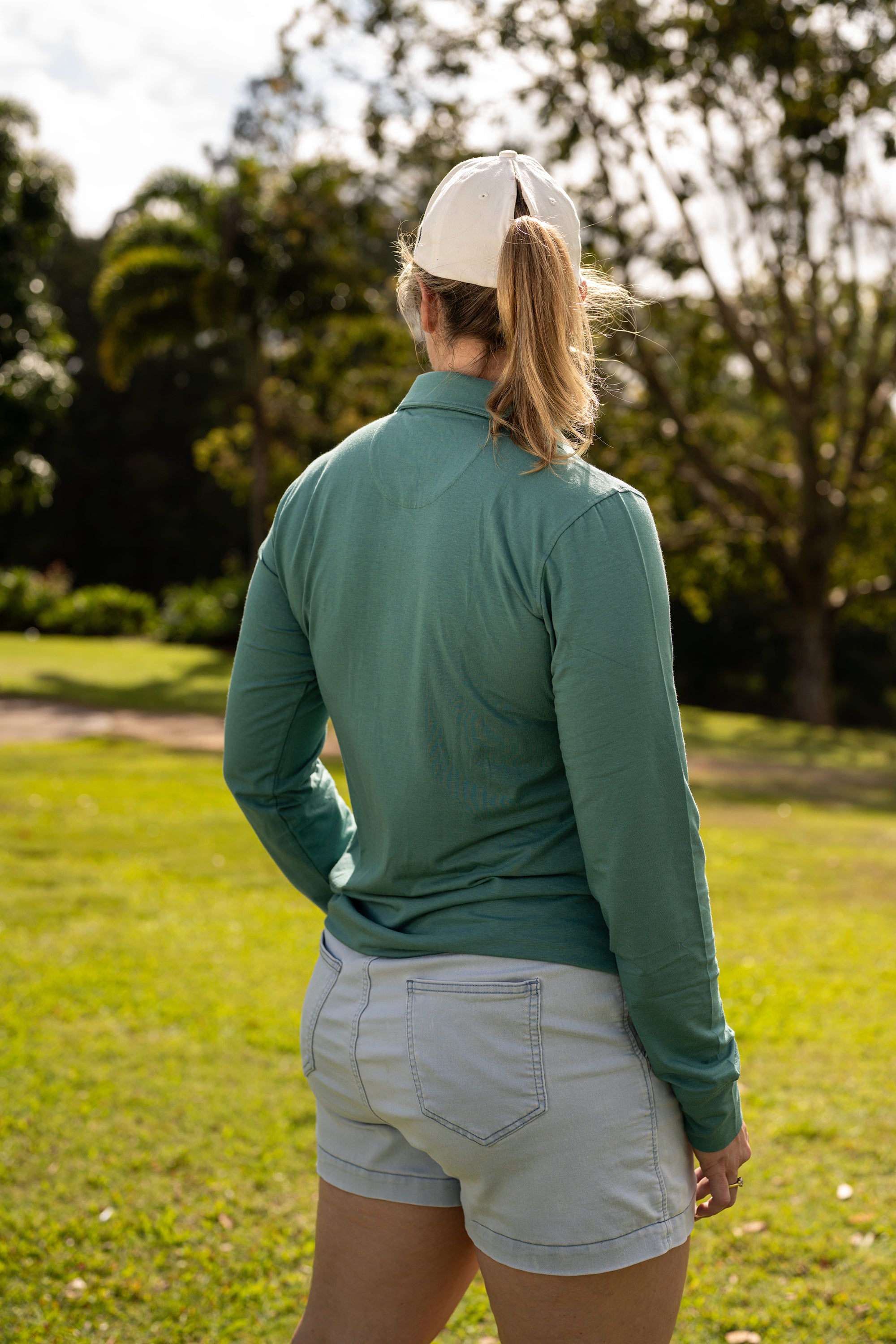 Classic Women Long Sleeve Polo UPF50+