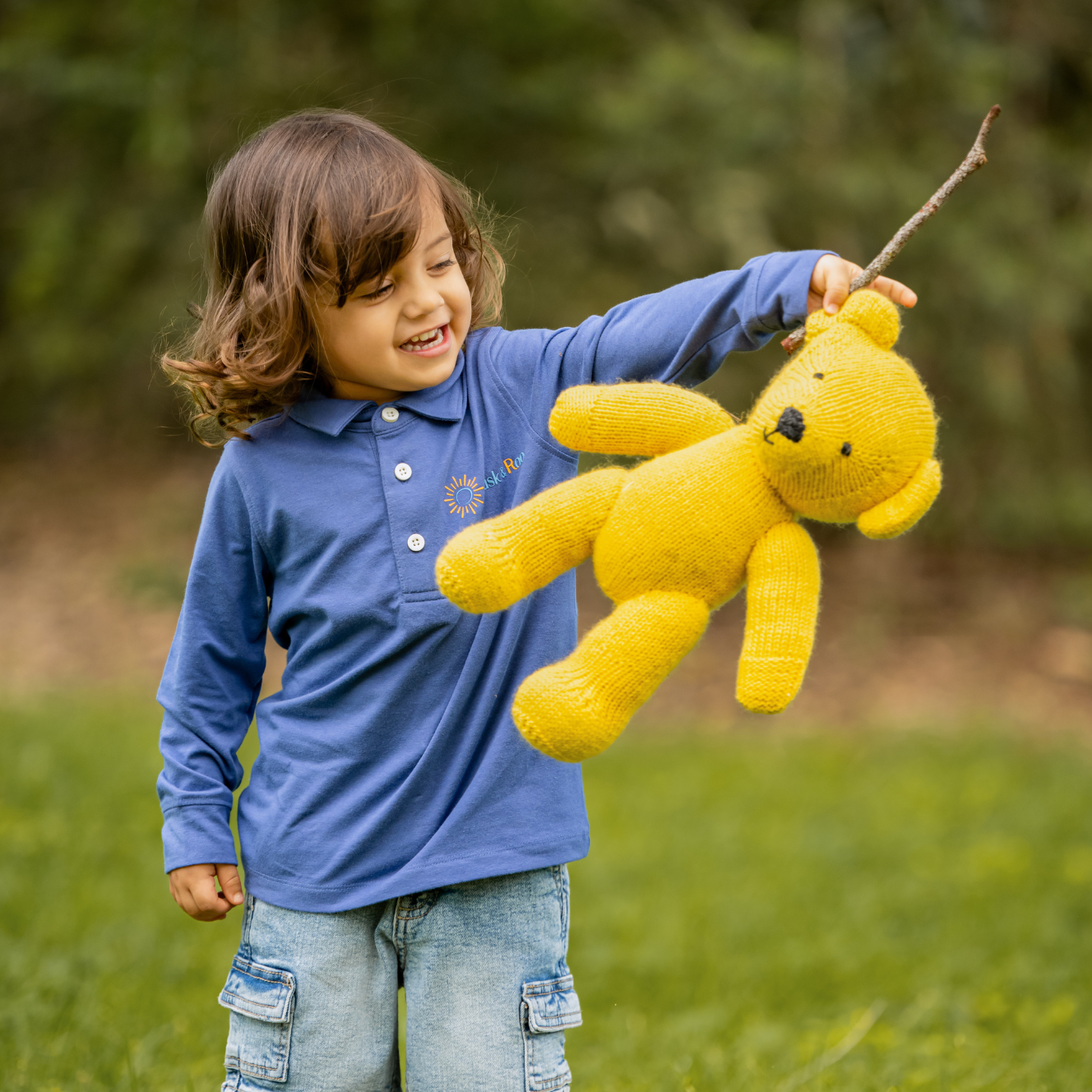 Classic Kids Long Sleeve Polo UPF50+