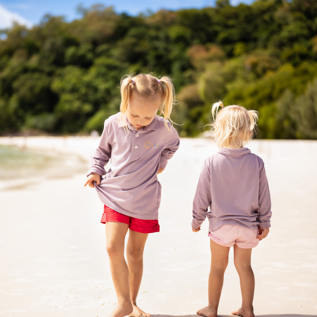 Classic Kids Long Sleeve Polo UPF50+